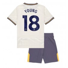 Everton Ashley Young #18 Tredjedraktsett Barn 2024-25 Kortermet (+ korte bukser)